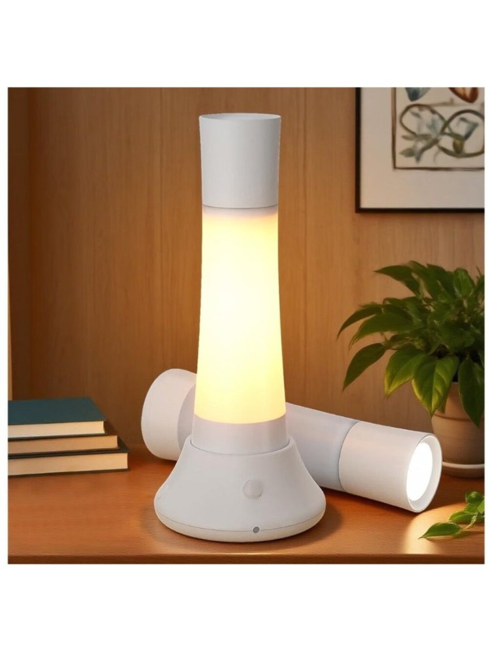 Rechargeable Motion Sensor Night Light Indoor,3 in 1 | Portable LED Flashlight